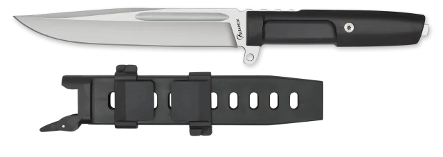 Φωτογραφία προϊόντος: ΜΑΧΑΙΡΙ Albainox Satin tactical knife. Rubber handle. ABS, 32875