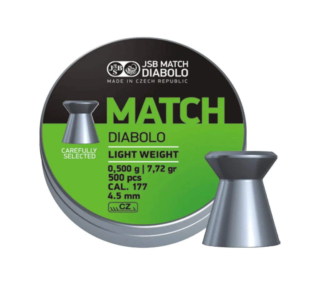 Φωτογραφία προϊόντος: Pellets JSB MATCH DIABOLO Light Weight, 4.49mm, (0,475gr / 7.330g)