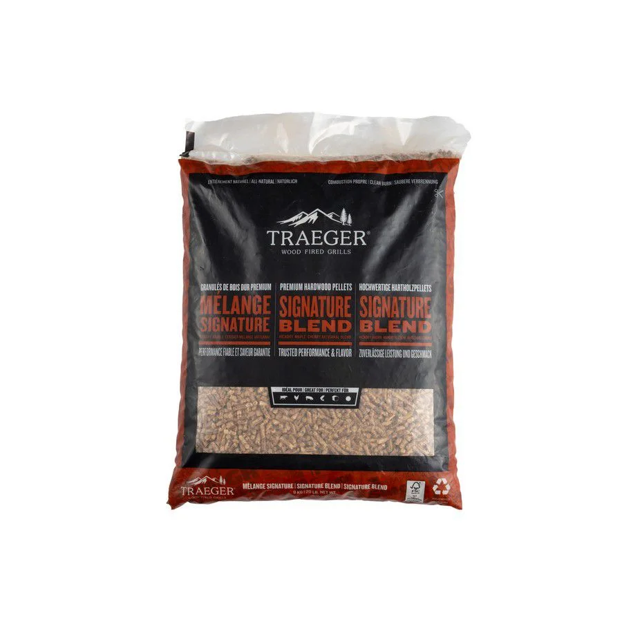 Φωτογραφία προϊόντος: Traeger Grills PREMIUM BBQ PELLETS FSC - SIGNATURE BLEND PELLETS - 9 KG BAG
