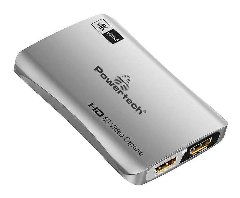 Φωτογραφία προϊόντος: POWERTECH video capture CAB-UC081, HDMI/USB σύνδεση, 4K/30Hz, γκρι