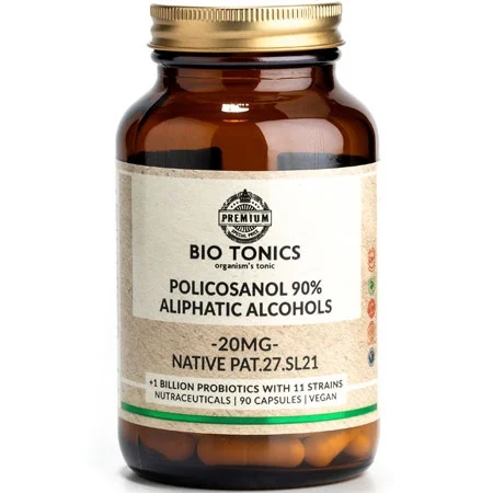 Φωτογραφία προϊόντος: Policosanol 90% Aliphatic Alcohols 20 mg 90 veg. caps BioTonics
