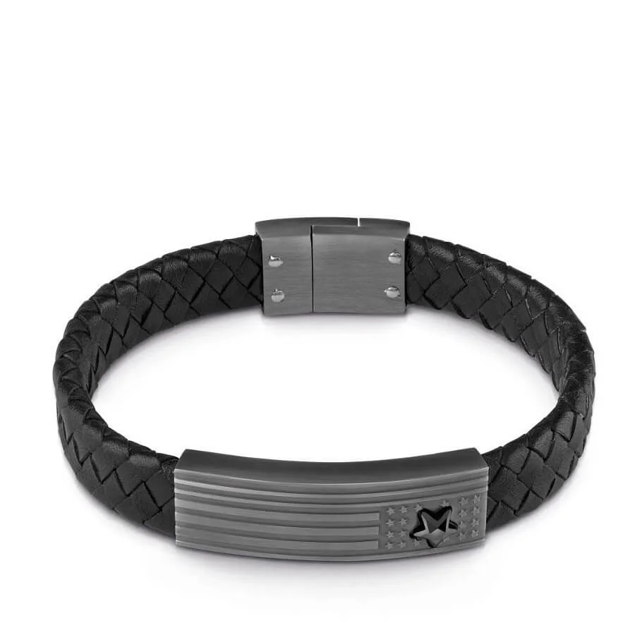 Φωτογραφία προϊόντος: Μαύρο Ανδρικό Βραχιόλι Guess UMB28016