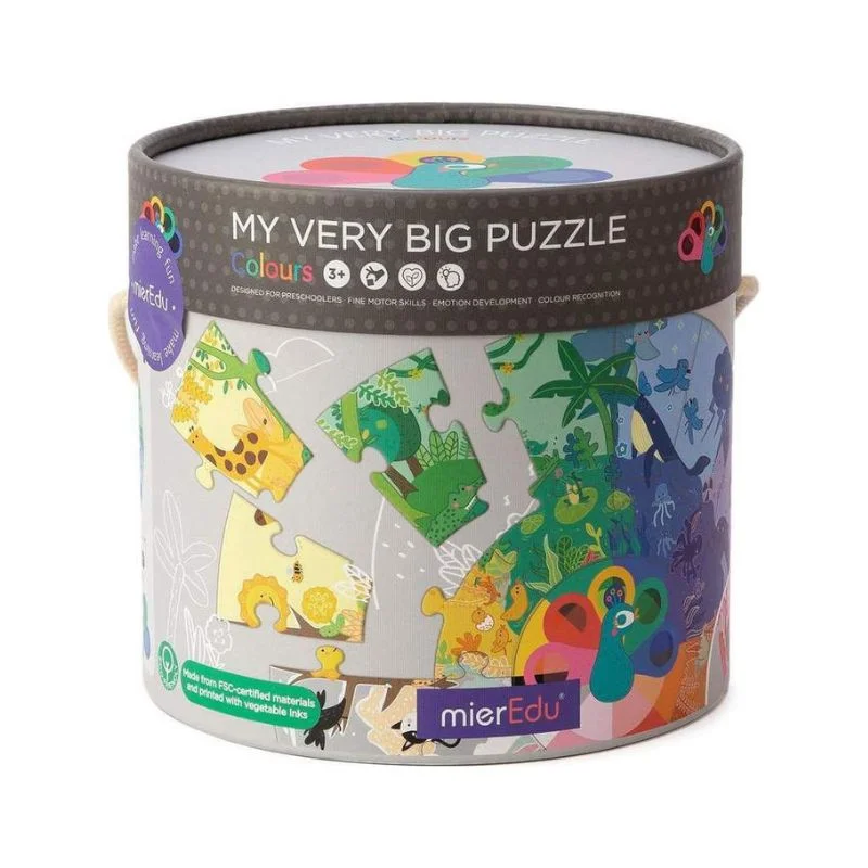 Φωτογραφία προϊόντος: Παιδικό Puzzle MierEdu My Very Big Colours 16×18cm 26pcs 3+ Ετών ME102