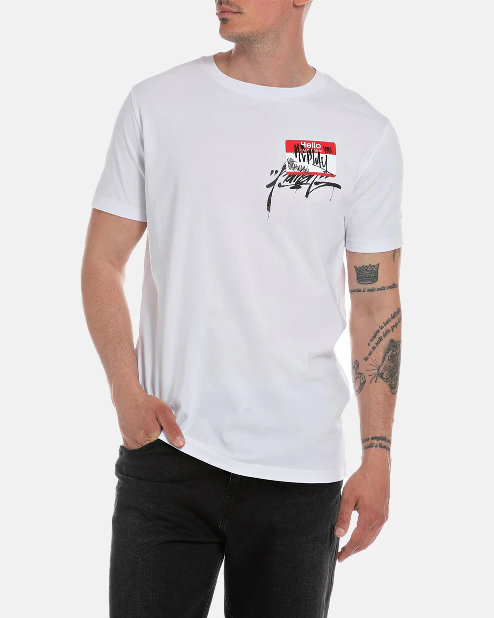 Φωτογραφία προϊόντος: REPLAY T-SHIRT JERSEY #ffffff