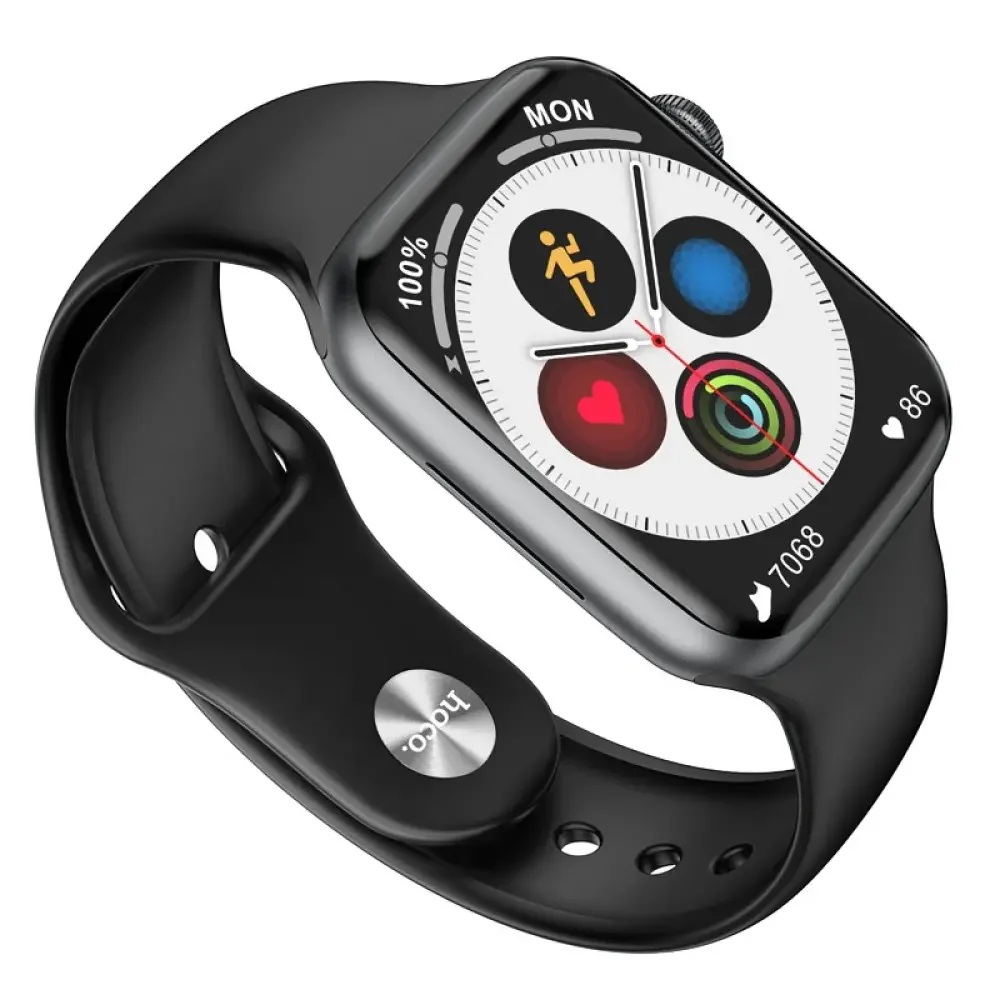 Φωτογραφία προϊόντος: Smartwatch Hoco Y1 Pro IP68 IPS Screen 1.85" Glass 280mAh Silicon Band Μαύρο