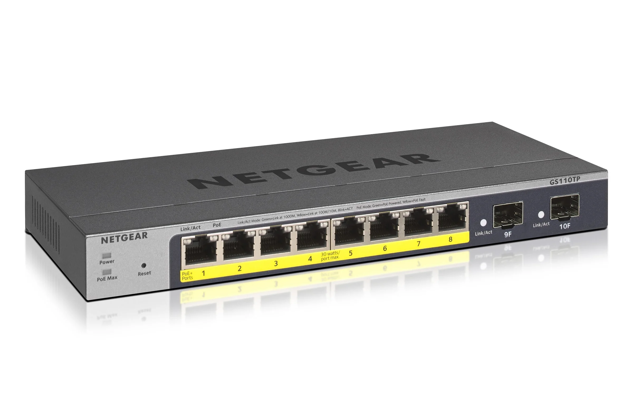 Φωτογραφία προϊόντος: Netgear 10Port Switch 10/100/1000 GS110TP v3