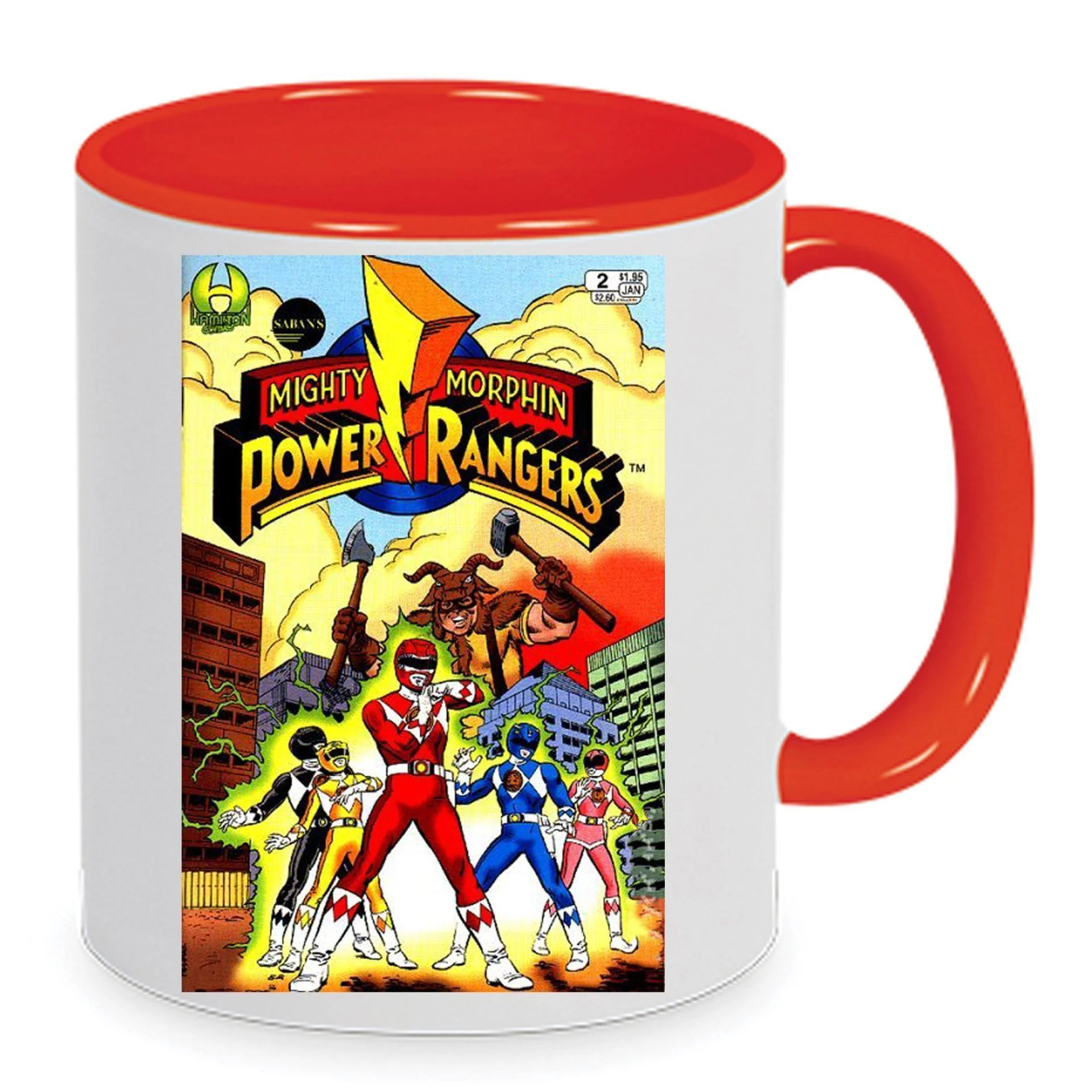 Φωτογραφία προϊόντος: Κούπα Power Rangers Mug 330ml Κεραμική No7 λευκή κόκκινη