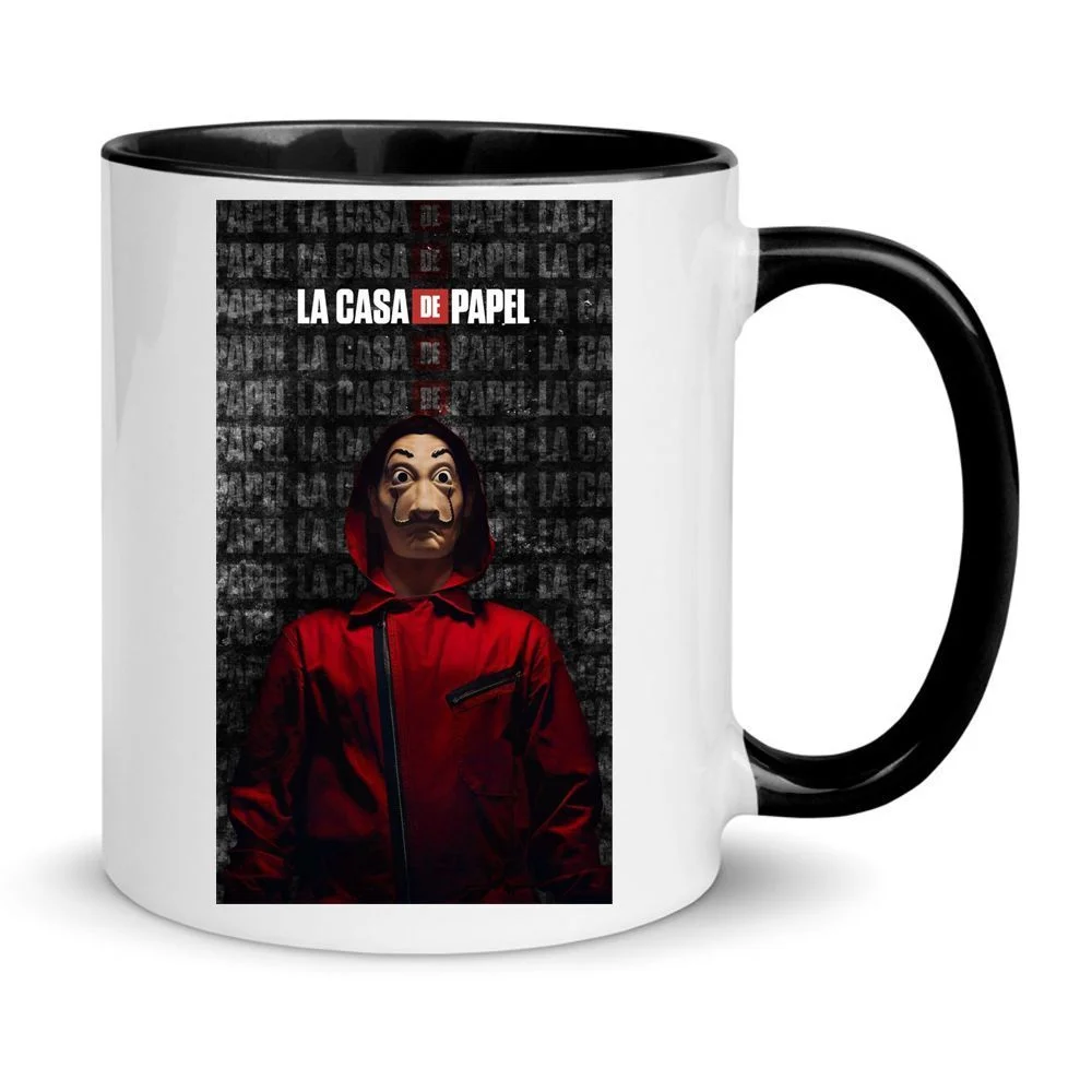 Φωτογραφία προϊόντος: Money heist La casa de papel mug κούπα no15 κεραμική 330ml λευκή μαύρη