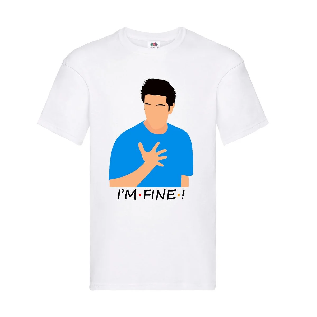 Φωτογραφία προϊόντος: Μπλούζα Tshirt Friends Tv Ross Original Fruit of the loom 100% βαμβάκι no21