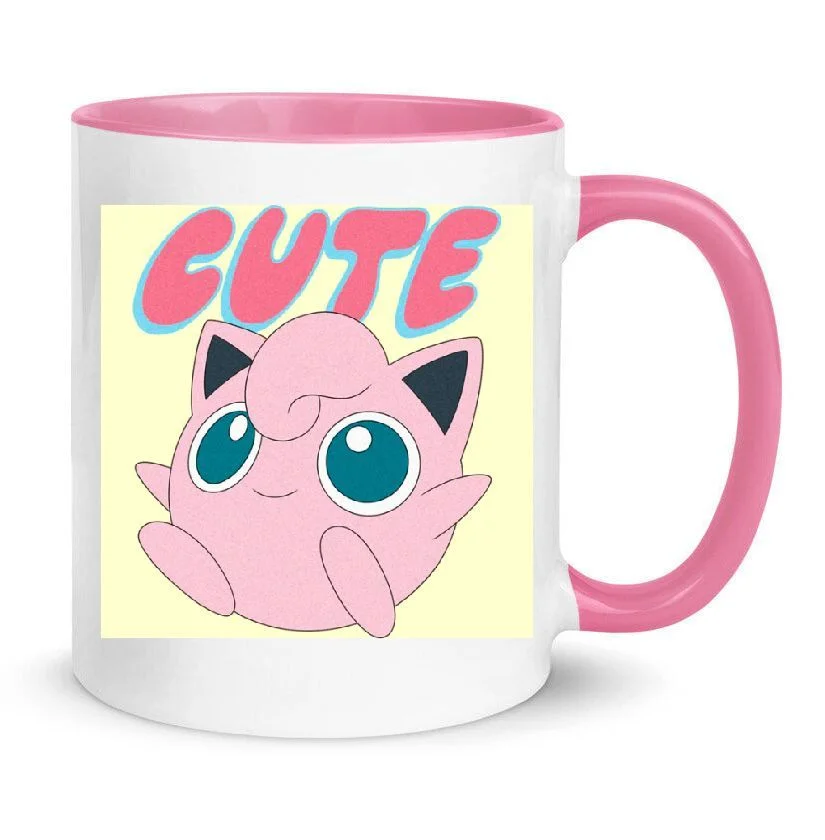 Φωτογραφία προϊόντος: Pokemon Jigglypuff κούπα πόκεμον no1 κεραμική λευκή ροζ 330ml cute