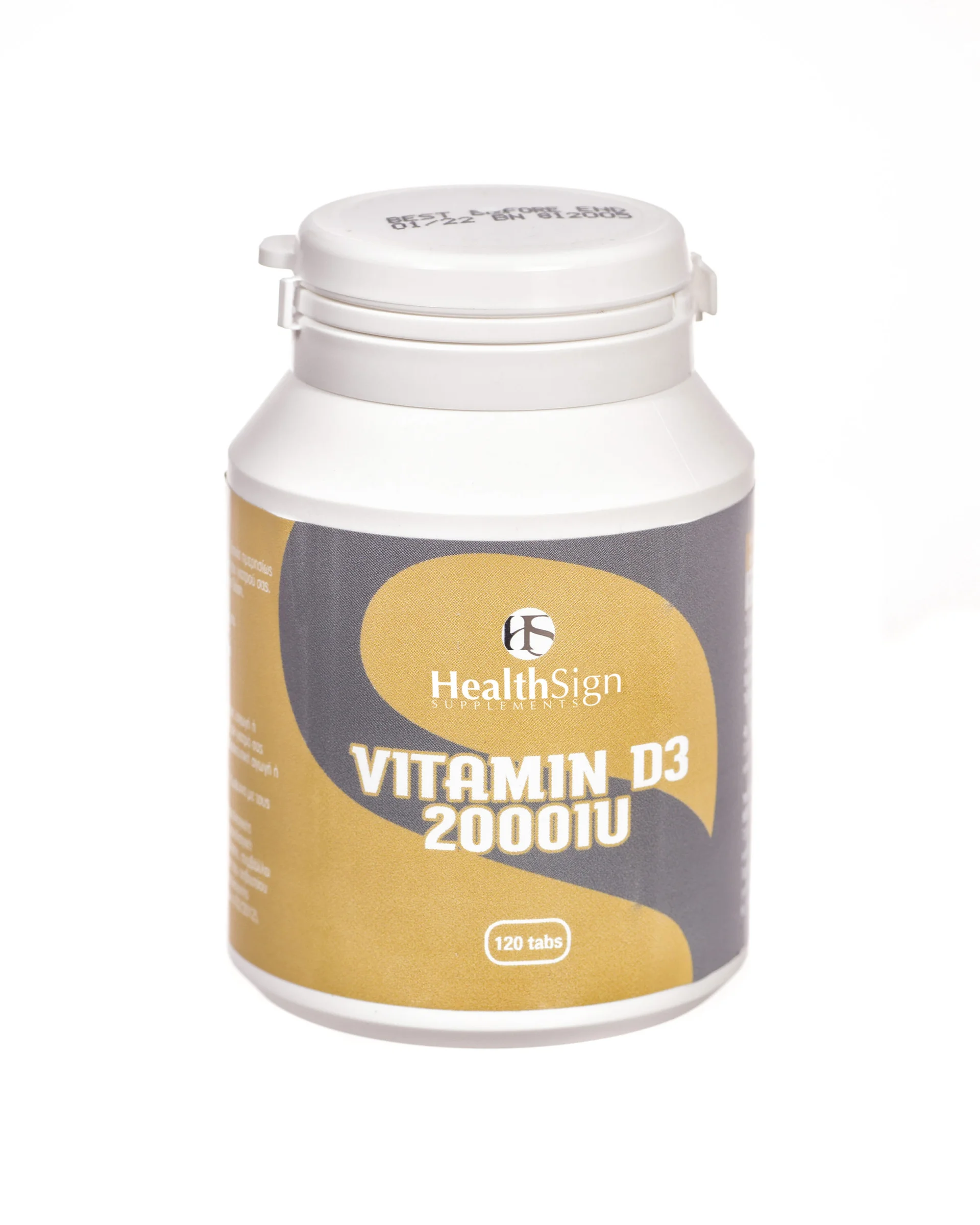 Φωτογραφία προϊόντος: HealthSign VitD3 2000IU -120Tabs