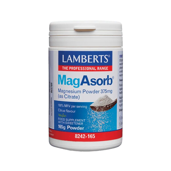 Φωτογραφία προϊόντος: Lamberts Mag Asorb Magnesium Powder 375mg (as Citrate) 165gr