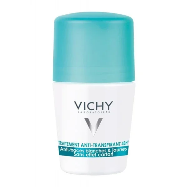Φωτογραφία προϊόντος: Vichy Deodorant 48h Anti-marks Roll-On, 48ωρη Αποσμητική Φροντίδα, Έντονη Εφίδρωση - Roll-On 50ml