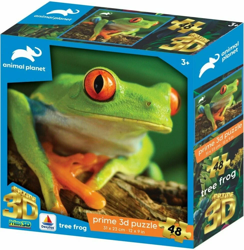Φωτογραφία προϊόντος: Super 3D Puzzle Βάτραχος Animal Planet Tree Frog 48 Κομμάτια
