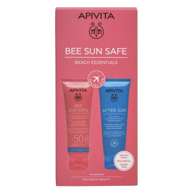 Φωτογραφία προϊόντος: Apivita Promo Bee Sun Safe Hydra Fresh Face +amp; Body Milk SPF50 100ml +amp; After Sun Face +amp; Body Gel-Cream 100ml