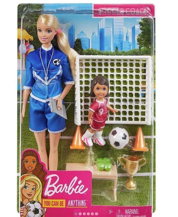Φωτογραφία προϊόντος: Barbie Προπονήτρια Ποδοσφαίρου Soccer Coach Playset with 2 Dolls +#038; Accessories
