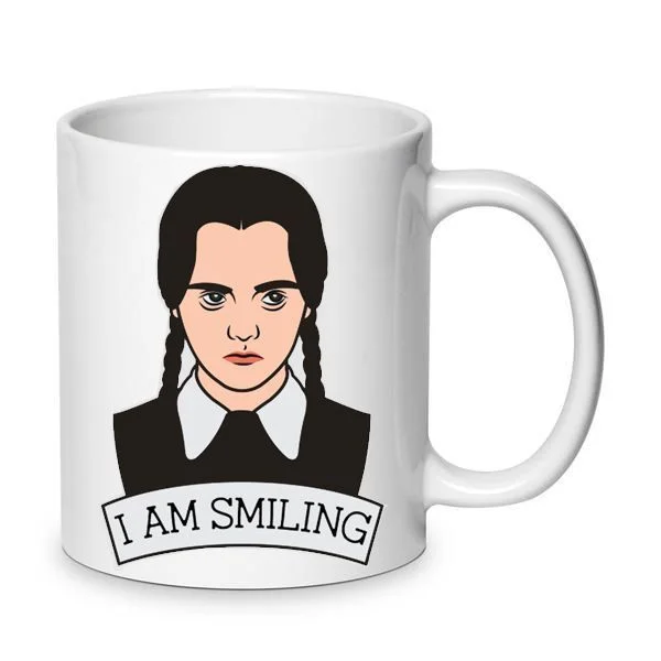 Φωτογραφία προϊόντος: Κούπα Wednesday Addams κεραμική λευκή no1 330ml