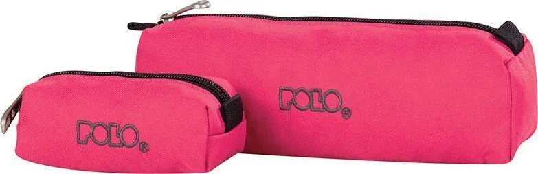 Φωτογραφία προϊόντος: Polo Original 600D Κασετίνα Βαρελάκι με 1 Θήκη Φούξια Dark Pink pencil case