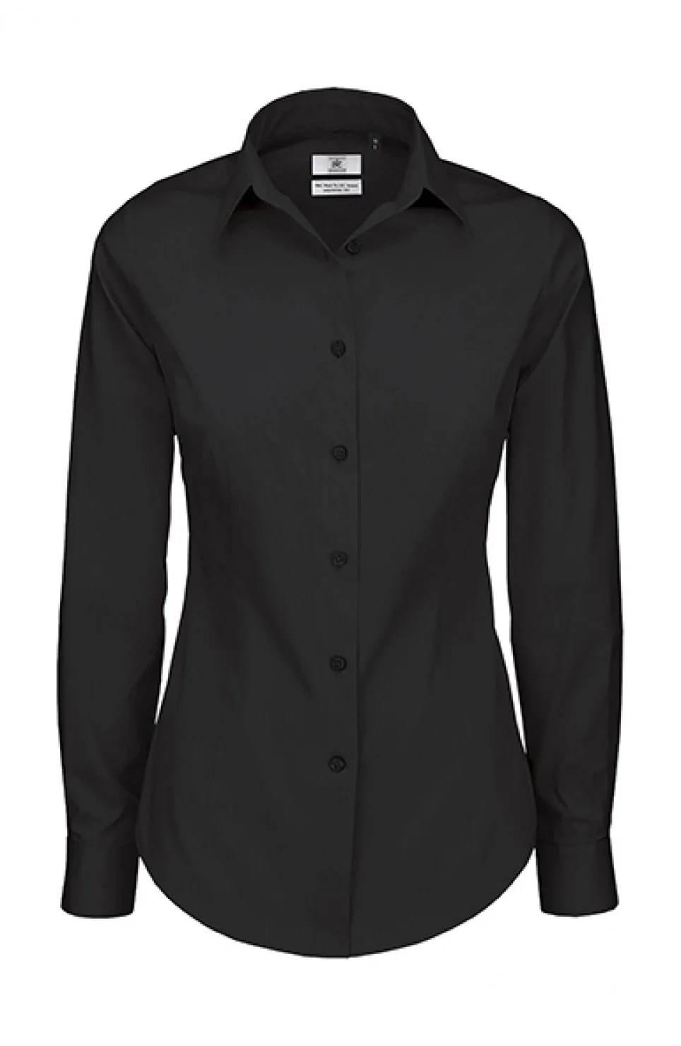 Φωτογραφία προϊόντος: B&C BLACK TIE LSL WOMEN SHIRT ΜΑΥΡΟ