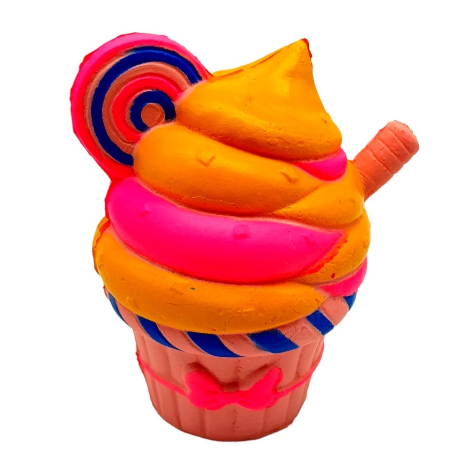 Φωτογραφία προϊόντος: Squishy Πολύχρωμο cupcake Αυθεντικό Μαξιλαράκι Ζουληχτό Παιχνίδι