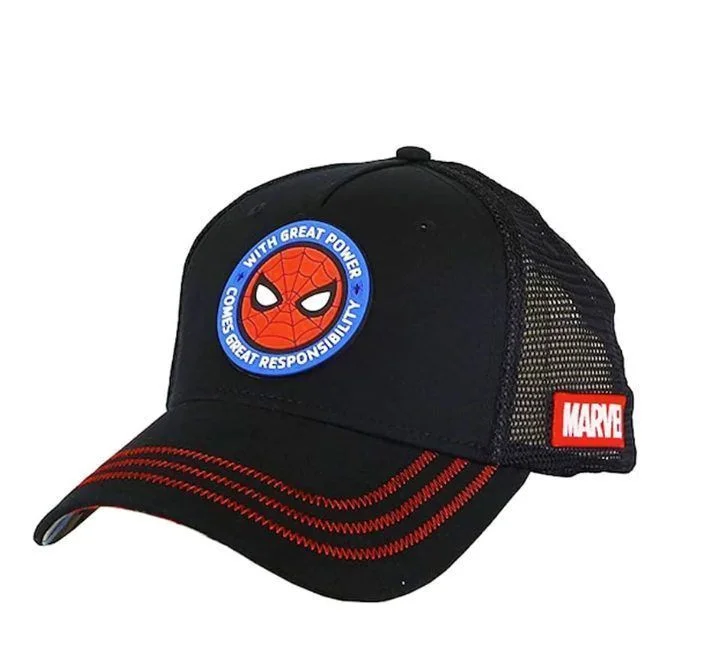 Φωτογραφία προϊόντος: Παιδικό Καπέλο Authentic Spiderman Hat Black Red Marvel με ρυθμιζόμενο κούμπωμα