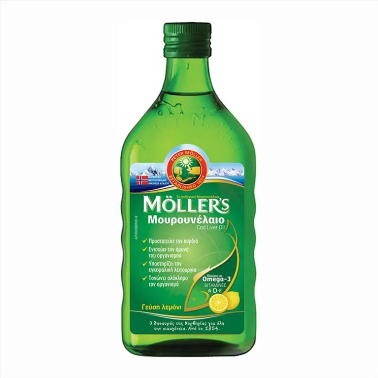 Φωτογραφία προϊόντος: Moller s Cod Liver Oil 250ml lemon