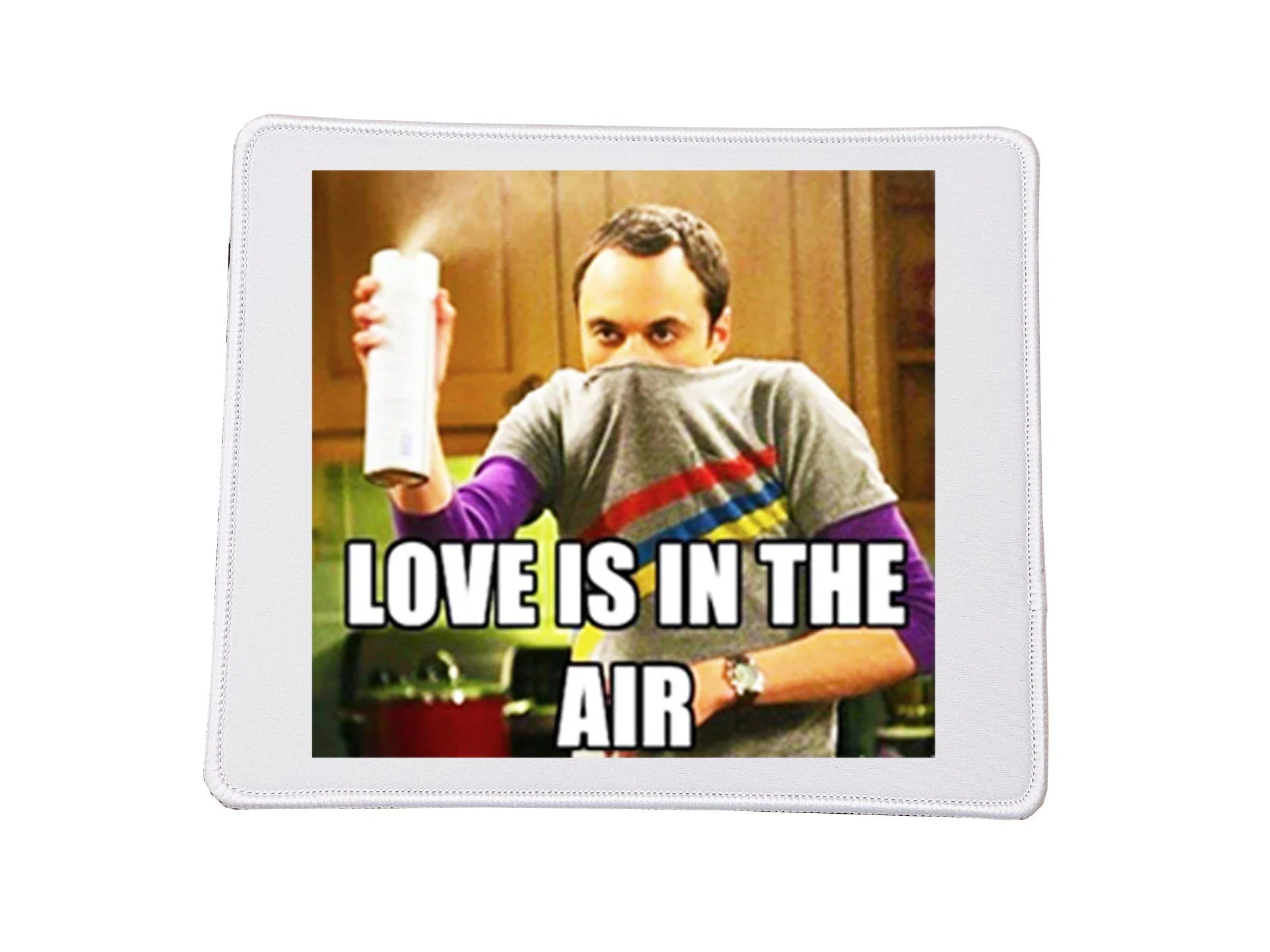 Φωτογραφία προϊόντος: Mousepad Love is in the air Sheldon The big bang theory Ορθογώνιο 23x20cm Αγίου Βαλεντίνου no18