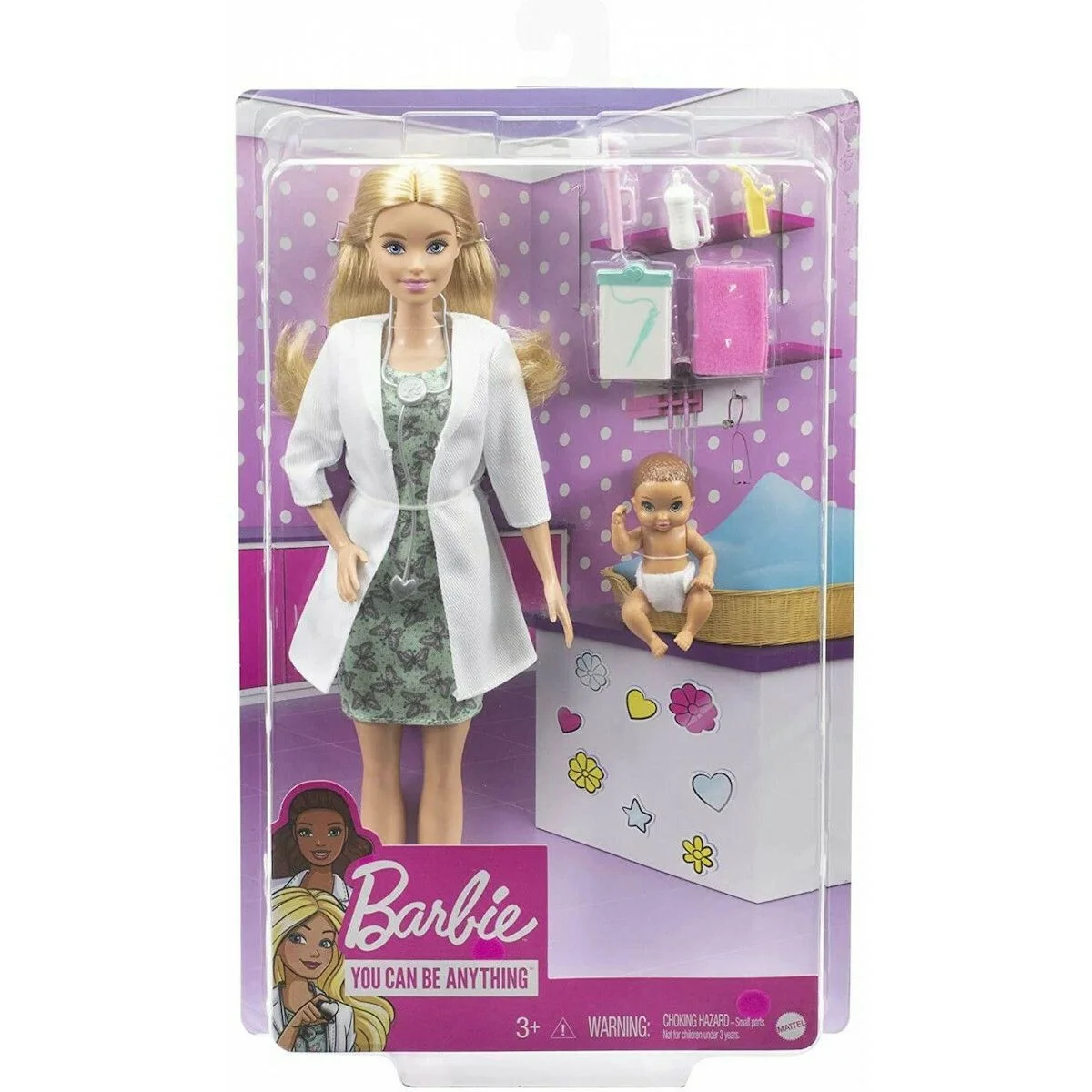Φωτογραφία προϊόντος: Κούκλα Γιατρός Barbie Baby Doctor για 3+ Ετών 30.4εκ.
