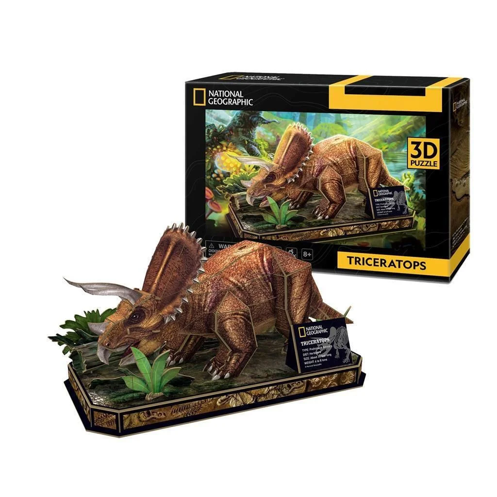 Φωτογραφία προϊόντος: Puzzle Triceratops 3D 44 Κομμάτια Τρισδιάστατος δεινόσαυρος