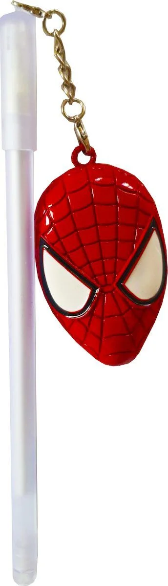 Φωτογραφία προϊόντος: Σούπερ Στυλό Spiderman με μεταλλικό κόκκινο κεφάλι γνήσιο Marvel Super Spidernman pen μαύρης γραφής