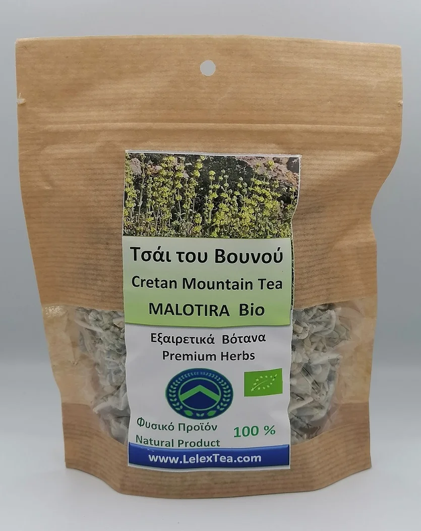 Φωτογραφία προϊόντος: LelexTea-Τσάι του βουνού- Σιδερίτης Cretan mountain tea Malotira bio 30 gr