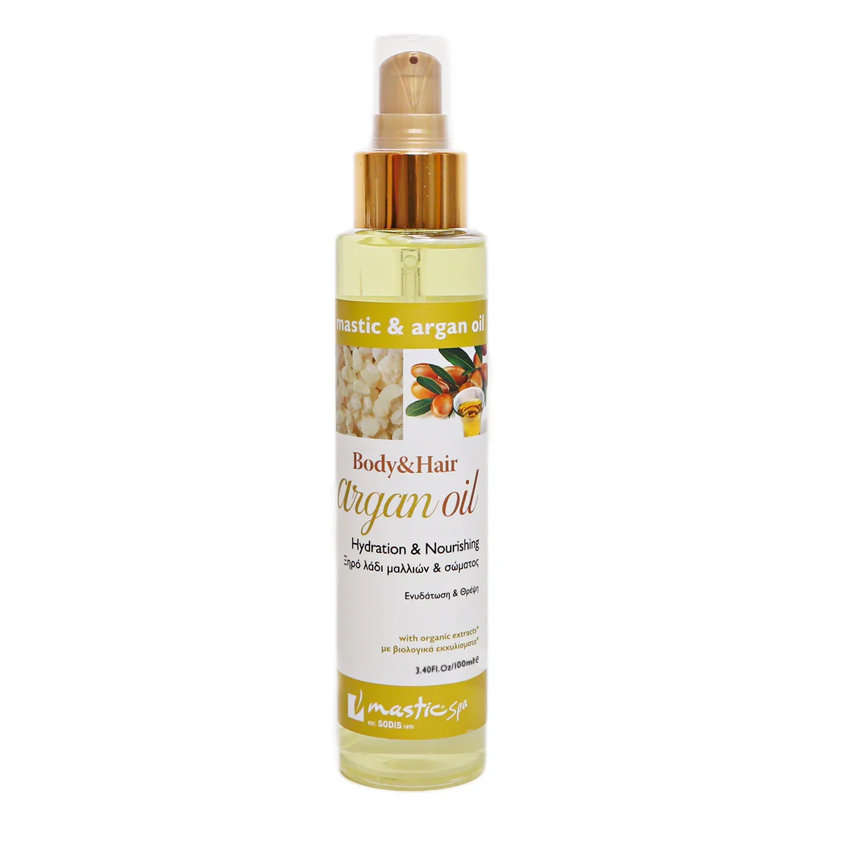 Φωτογραφία προϊόντος: MASTIC SPA BODY +amp; HAIR ARGAN OIL -100ML
