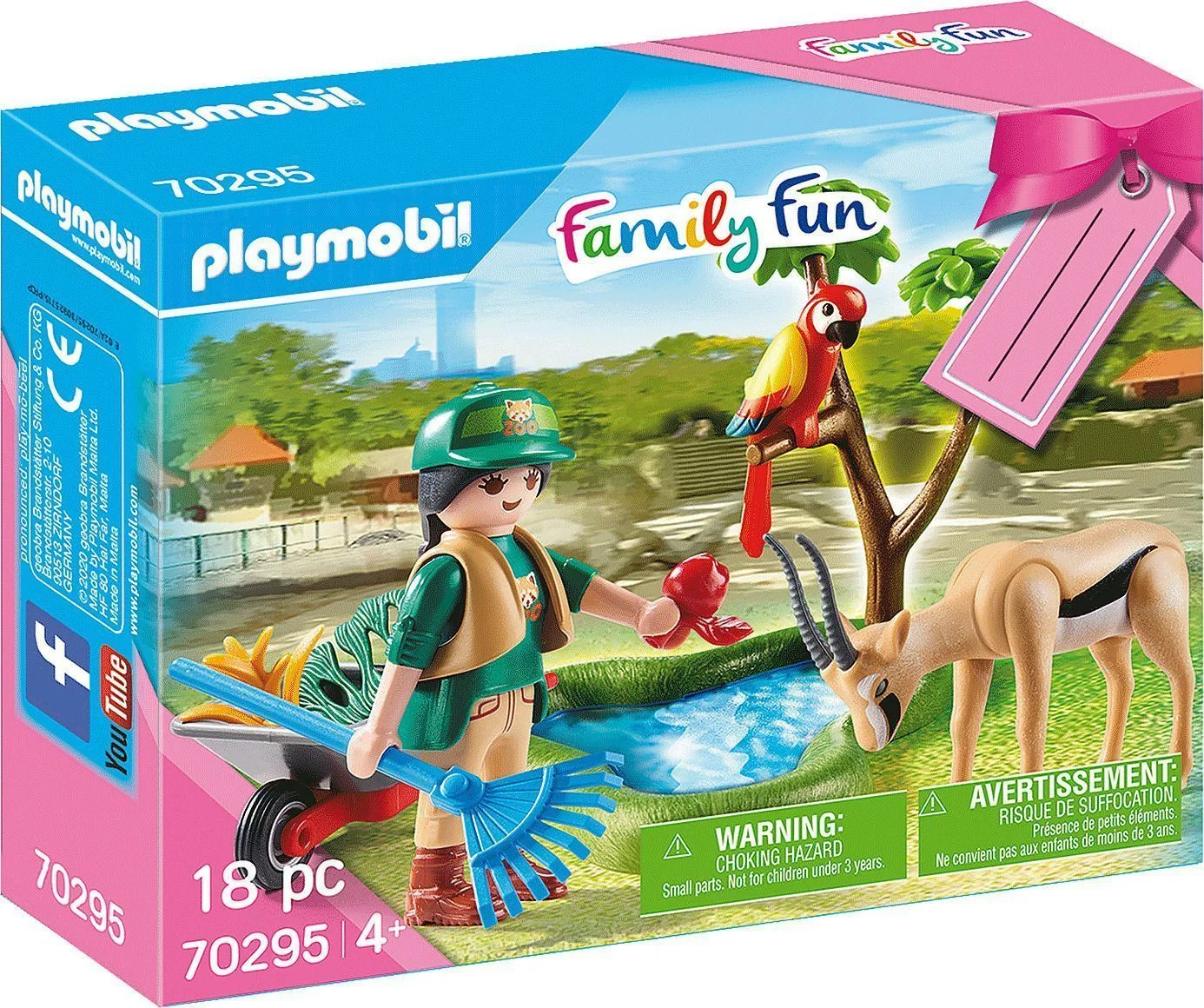 Φωτογραφία προϊόντος: Playmobil Σετ Φροντιστής Ζωολογικού Κήπου Με Ζωάκια Family Fun: Gift Set-Zoo