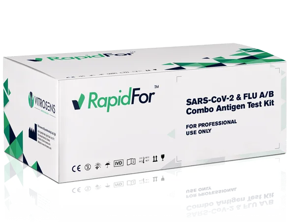 Φωτογραφία προϊόντος: Vitrosens SARS-CoV-2 +amp; FLU A/B Combo Antigen Test Kit 25τμχ