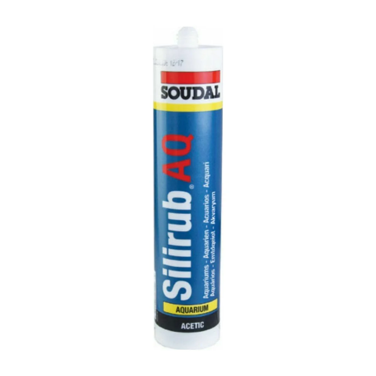 Φωτογραφία προϊόντος: Soudal Silirub AQ Σφραγιστική Σιλικόνη Ενυδρείου Αντιμουχλική Διάφανη 310ml 102543