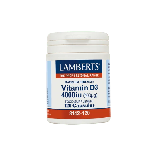 Φωτογραφία προϊόντος: Lamberts Vitamin D3 4000IU-120caps