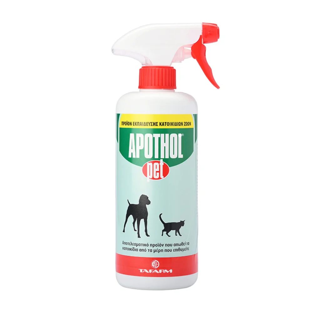 Φωτογραφία προϊόντος: Tafarm Apothol Pet Spray 500ml Απωθητικό spray κατοικιδίων για εσωτερικούς + εξωτερικούς χώρους