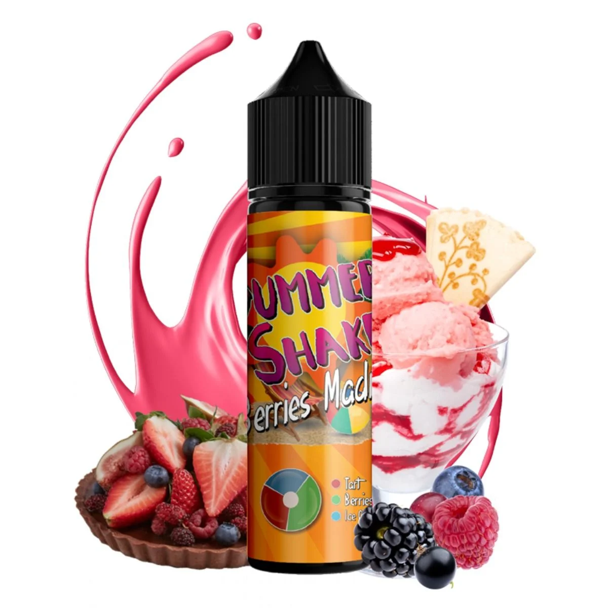 Φωτογραφία προϊόντος: Mad Juice Summer Shake Flavour Shot Berries Madness 60ml