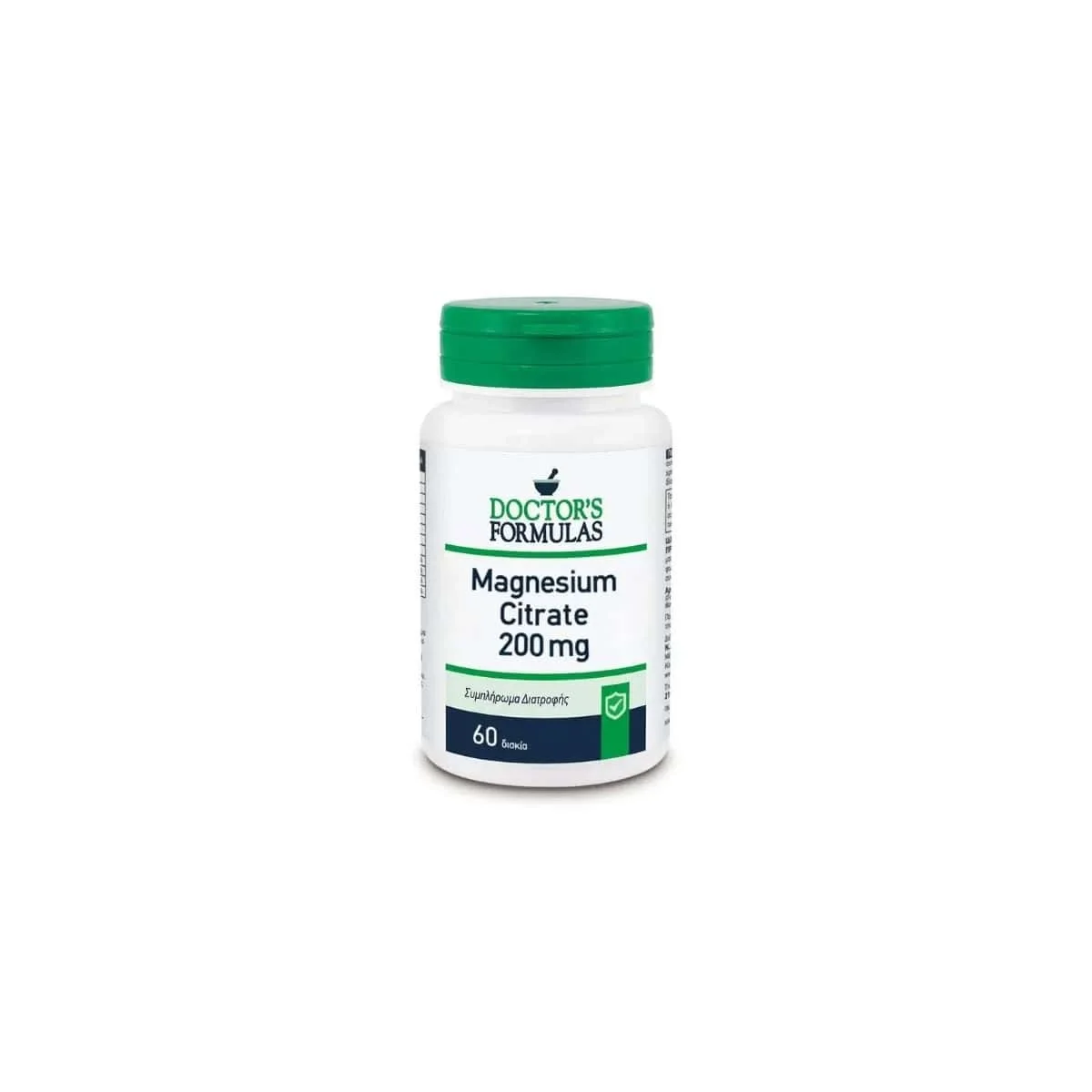 Φωτογραφία προϊόντος: Medipharmacy Doctor's Formulas Magnesium Citrate 200mg 60 ταμπλέτες