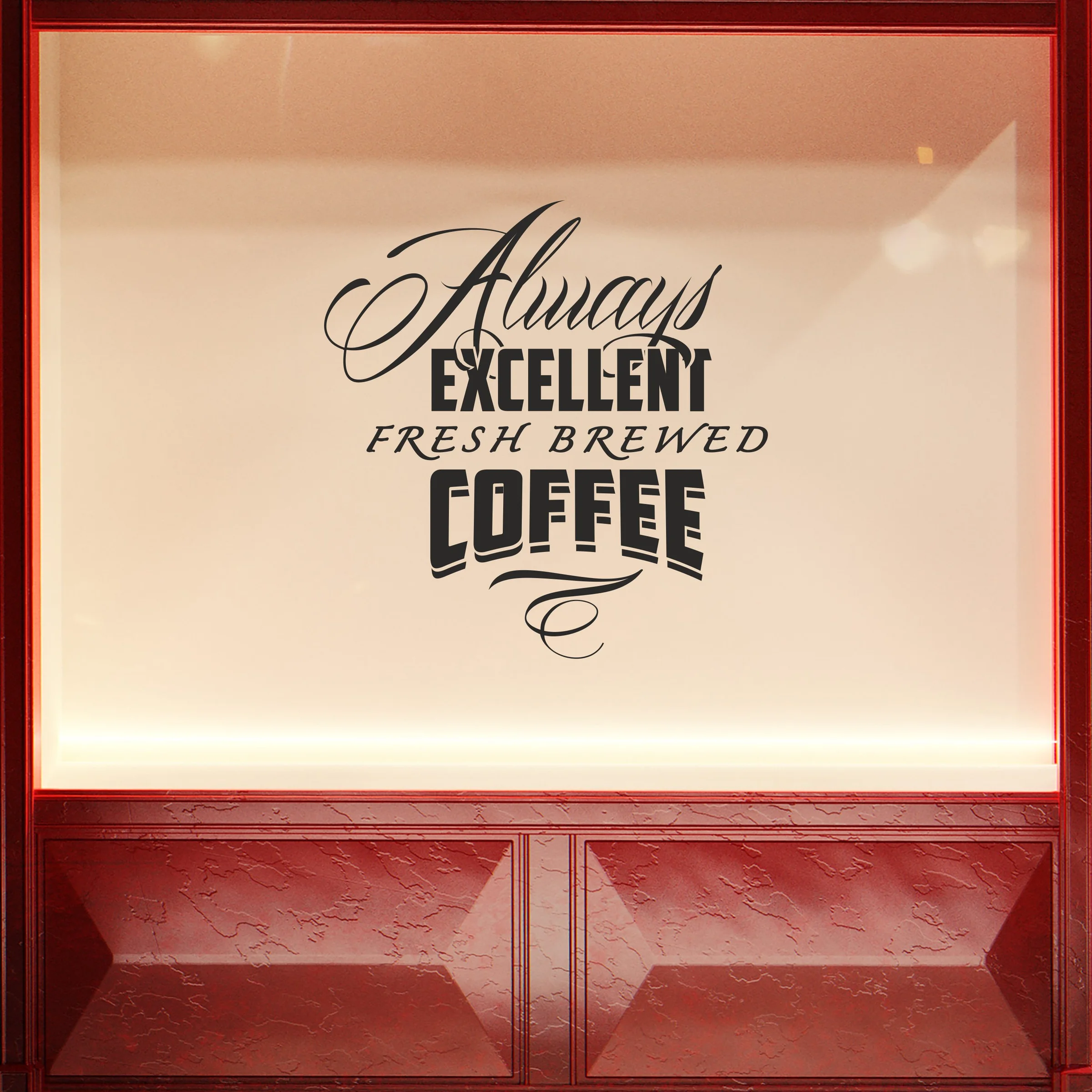Φωτογραφία προϊόντος: Eat And Drink Βιτρίνα - Always Excellent Coffee