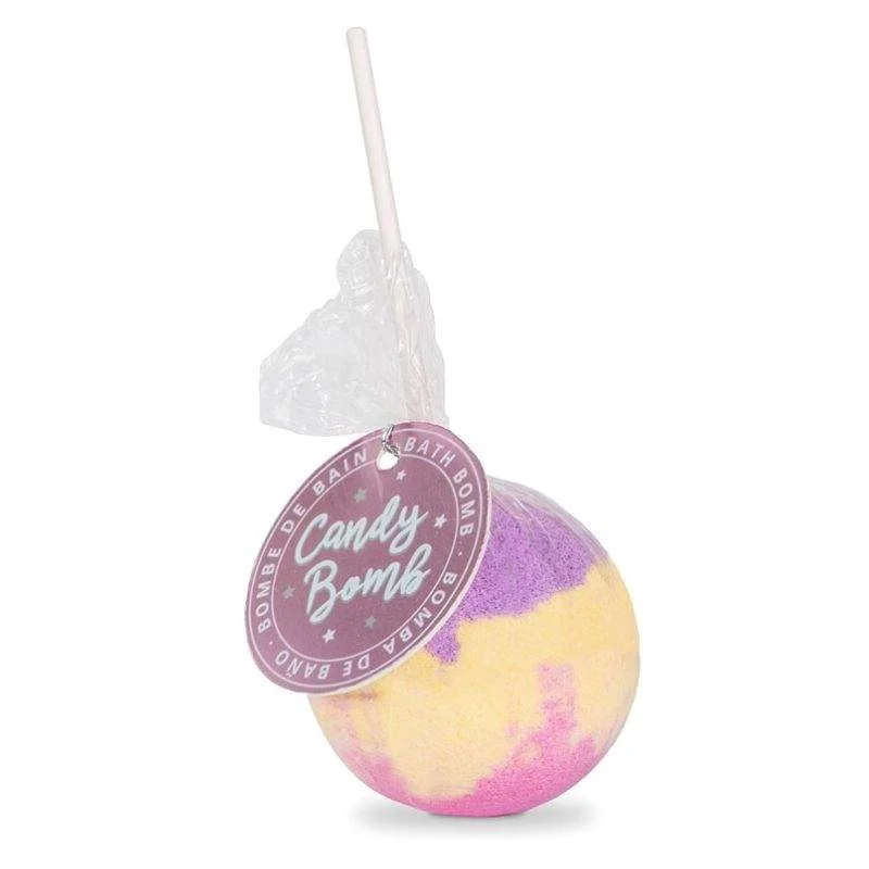 Φωτογραφία προϊόντος: Martinelia Starshine Candy Bath fizzer Yellow Purple Αρωματική Μπάλα για το μπάνιο Βανίλια 100gr