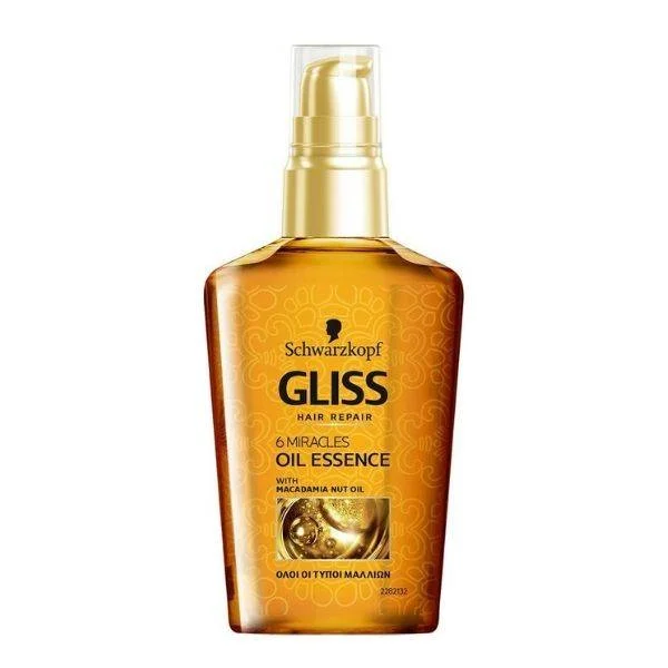 Φωτογραφία προϊόντος: Schwarzkopf Gliss 6 Miracles Oil Essence Λάδι Επανόρθωσης, Προστασίας + Ενδυνάμωσης της τρίχας 75ml