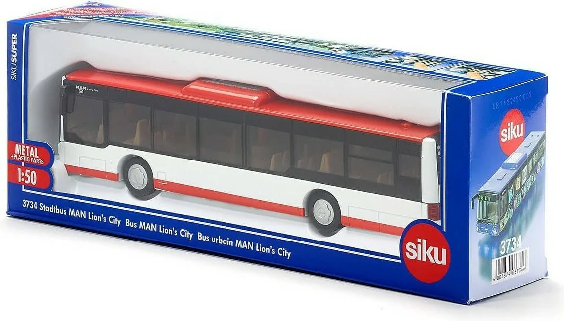 Φωτογραφία προϊόντος: Λεωφορείο MAN Lion s-City (1:50) (Διάφορα Σχέδια) 1τμχ - Siku SI003734