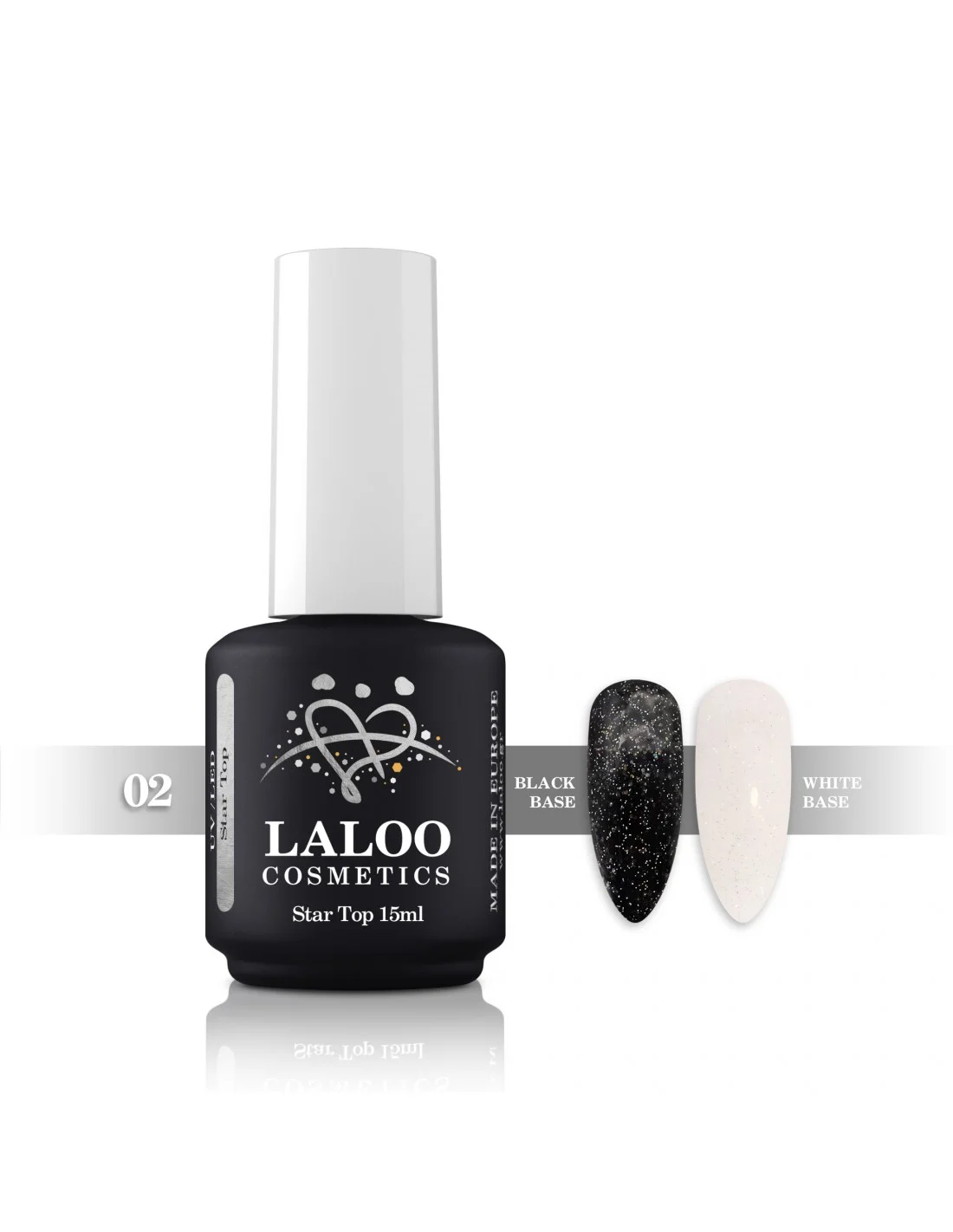 Φωτογραφία προϊόντος: Laloo Star Top Coat No.2 με Glitter 15ml