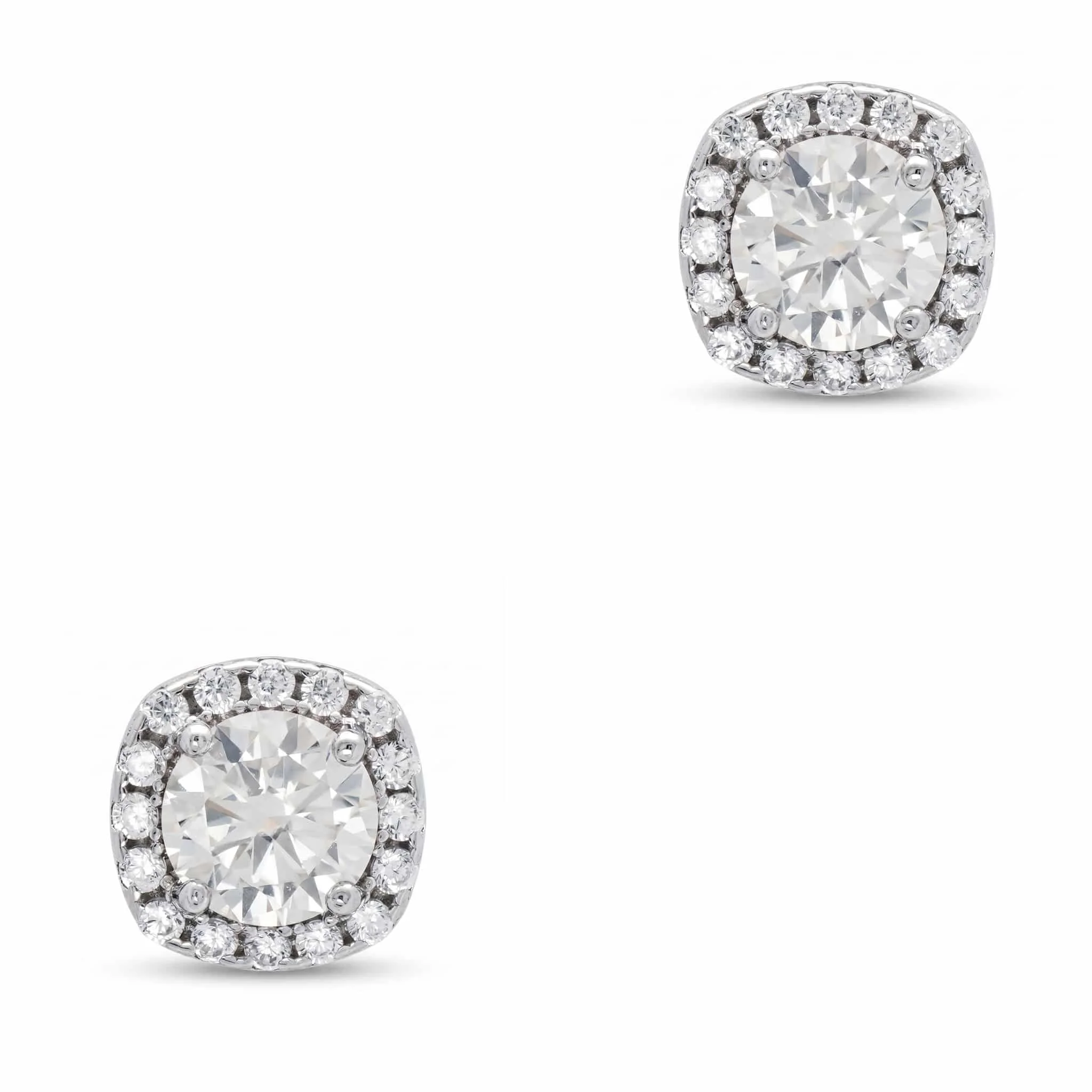 Φωτογραφία προϊόντος: Σκουλαρίκια με Moissanite Diamonds από Ασήμι SK3885