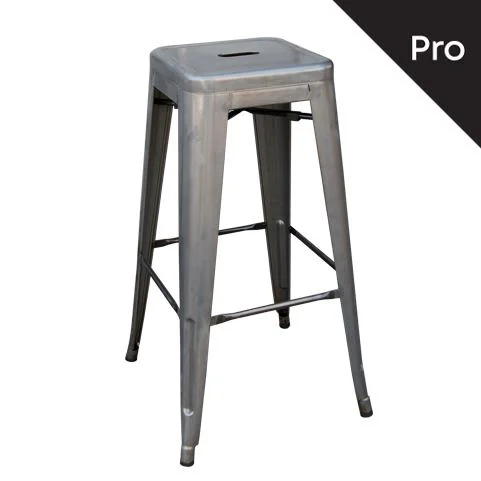 Φωτογραφία προϊόντος: RELIX Σκαμπό Bar-Pro H.67cm, Στοιβαζόμενο, Μέταλλο Βαφή Metal με Διακοσμητική Σκουριά