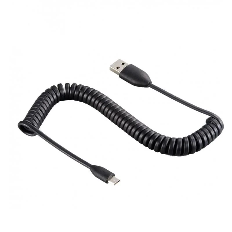 Φωτογραφία προϊόντος: Καλώδιο HTC USB A σε Micro USB Σπιράλ 1m Μαύρο (Ασυσκεύαστο)