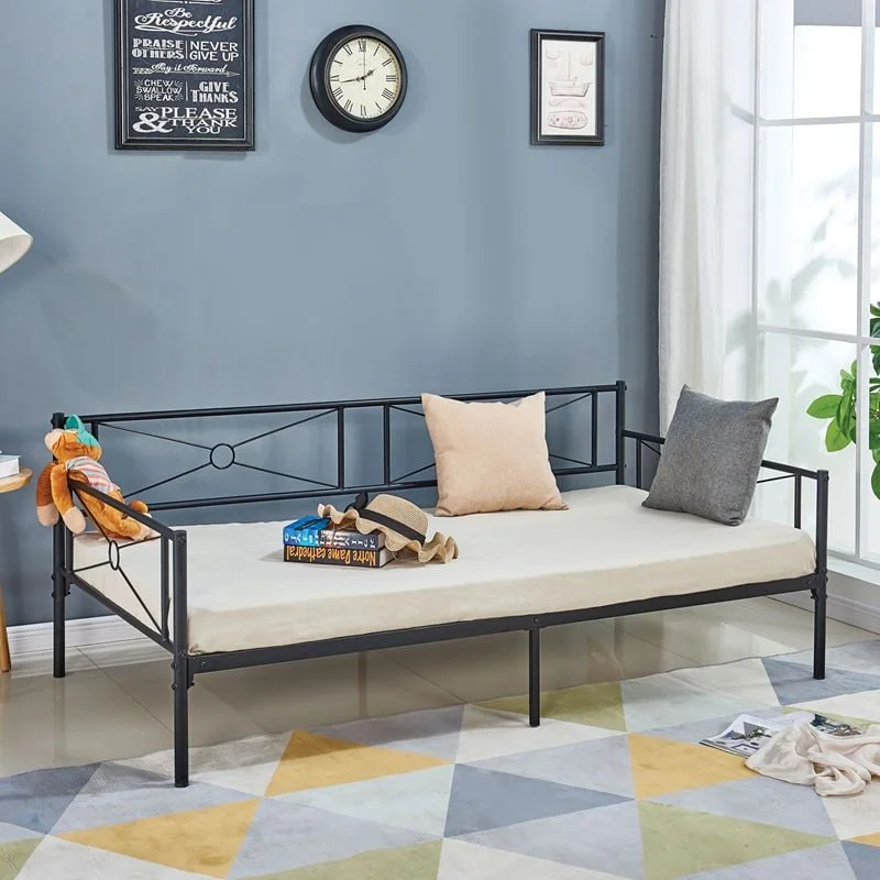 Φωτογραφία προϊόντος: QUEEN Daybed Κρεβάτι Μέταλλο Βαφή Μαύρο