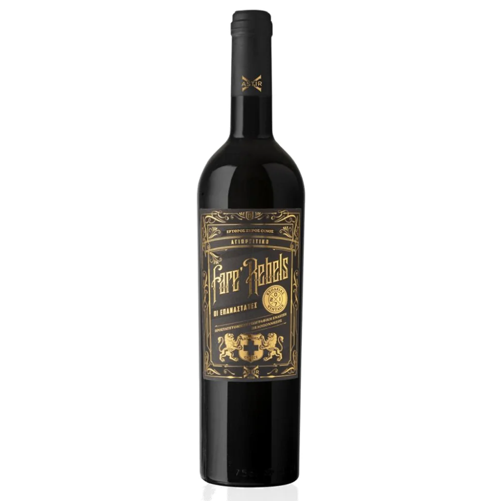 Φωτογραφία προϊόντος: Fare Rebels Astir X Winery, 2017, ΕΡΥΘΡΟΣ, 750ml, Ξηρός Οίνος, Ποικιλία Αγιωργίτικο, Καλαμάτα