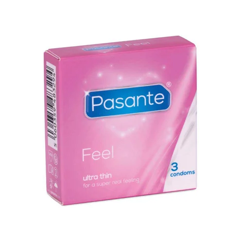 Φωτογραφία προϊόντος: Pasante Feel Λεπτά Προφυλακτικά, 3 τμχ